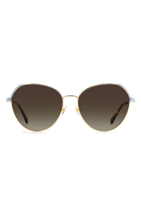 Octavia 59mm Round Sunglasses