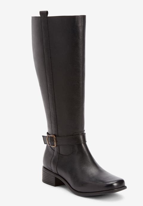 The Donna Wide Calf Leather Boot