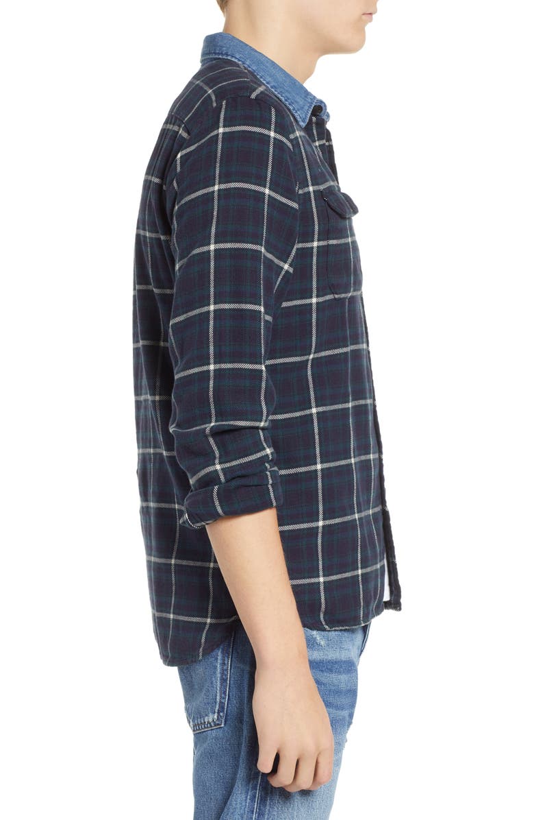 Levi's<sup>®</sup> x Justin Timberlake Slim Fit Flannel Worker Shirt, Alternate, color,