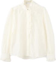 MANGO Floral Embroidery Woven Shirt