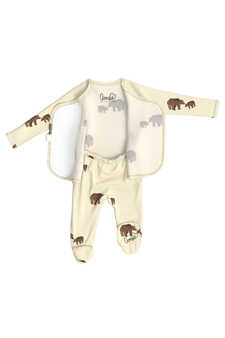 Footie - Mama Bear, Alternate, color, Gnight Moon, Purple