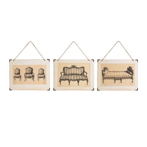 Palace Furniture Wall Art A/3 12 x 9 Inches.