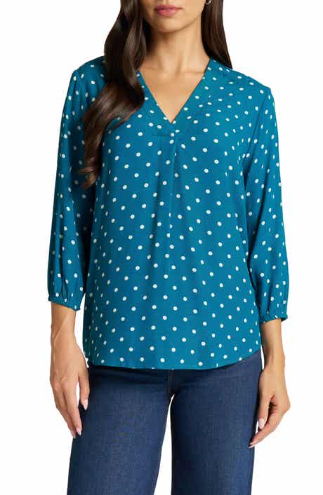 Pleat Front V-Neck Top