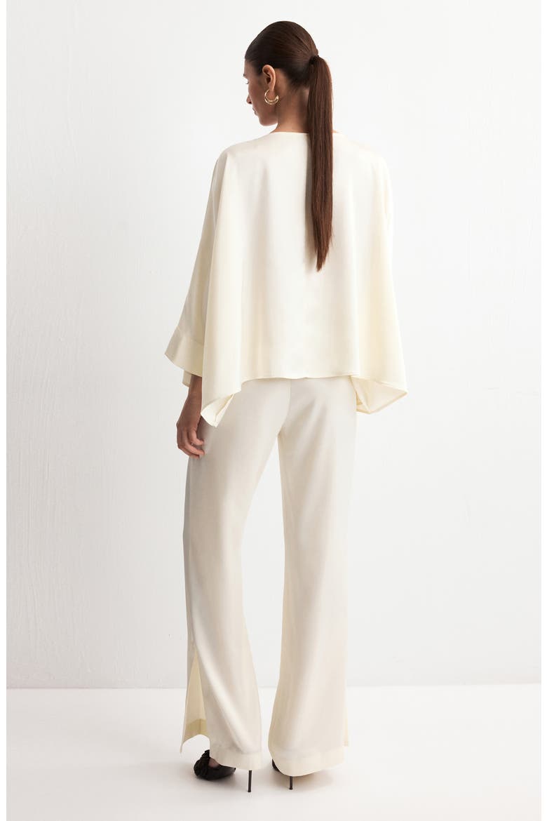 Mid Rise Straight Leg Pants, Alternate, color, ECRU