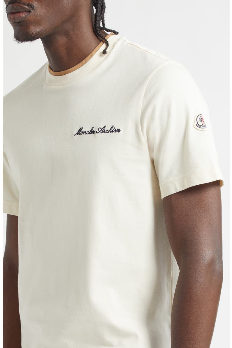 Archive Embroidered Logo Patch T-Shirt, Alternate, color, WHITE