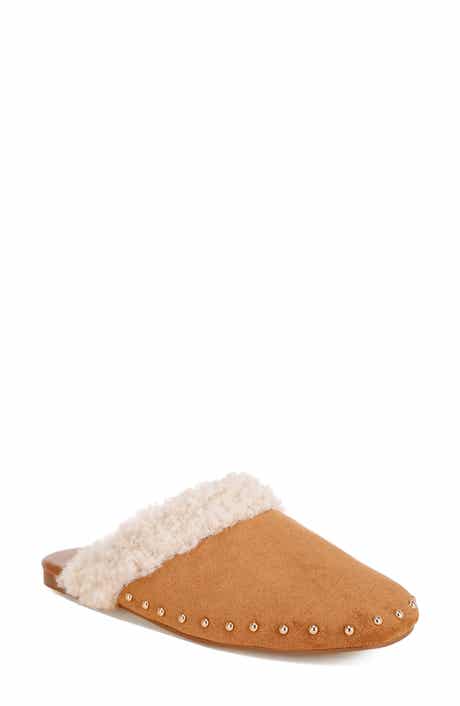 Obsidian Studded Suede Mule
