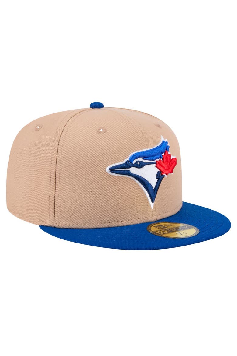Men's New Era Khaki Toronto Blue Jays 59FIFTY Fitted Hat, Alternate, color, Khaki