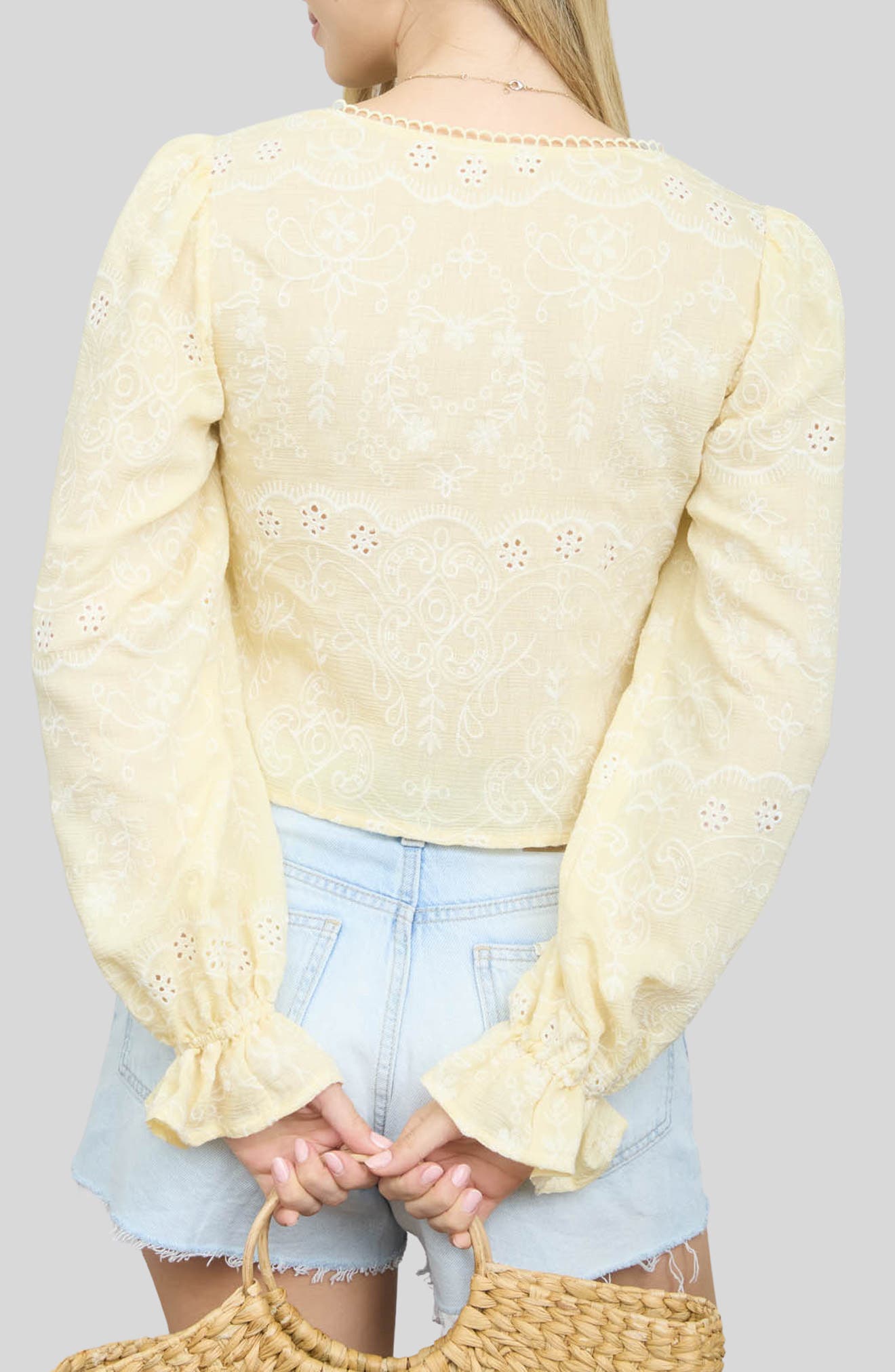 Front Tie Long Sleeve Top - image 4