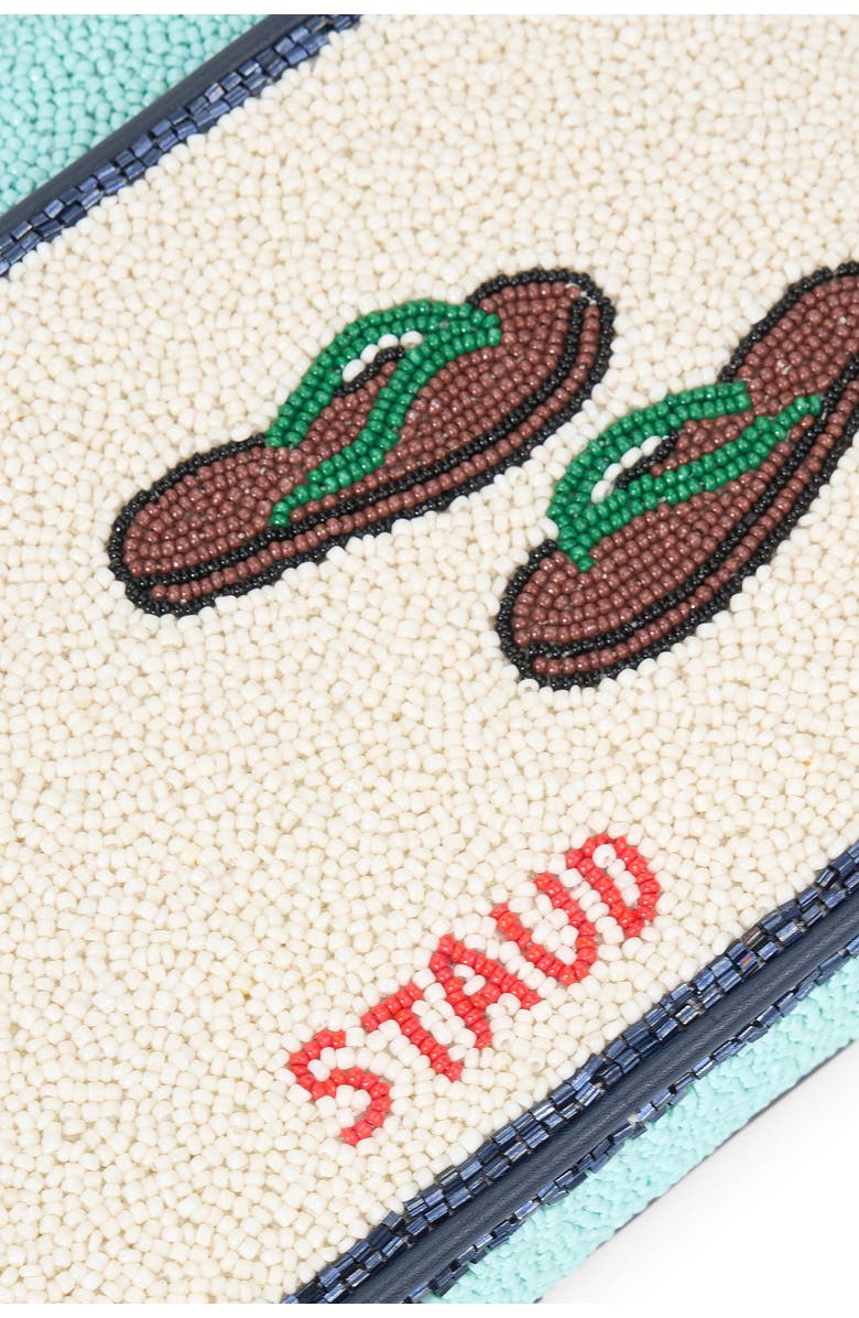 STAUD Tommy Beaded Shoulder Bag, Alternate, color, Umbrellas