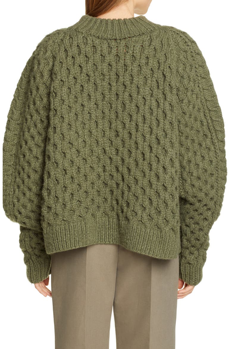 Orion Hand Knit Cashmere Sweater, Alternate, color, FOREST