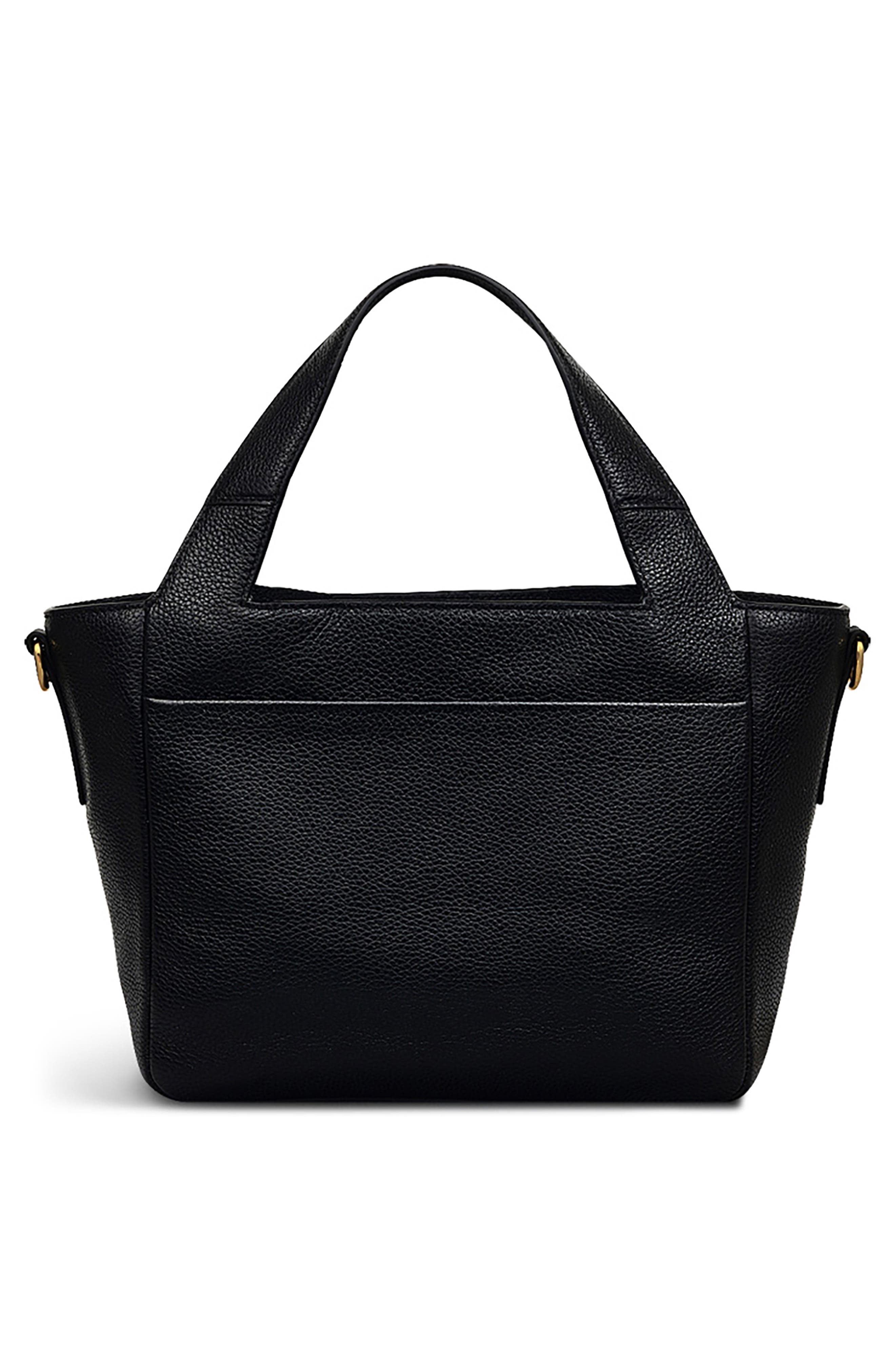 Radley Alpha Road Medium Leather Satchel, Alternate, color, Black