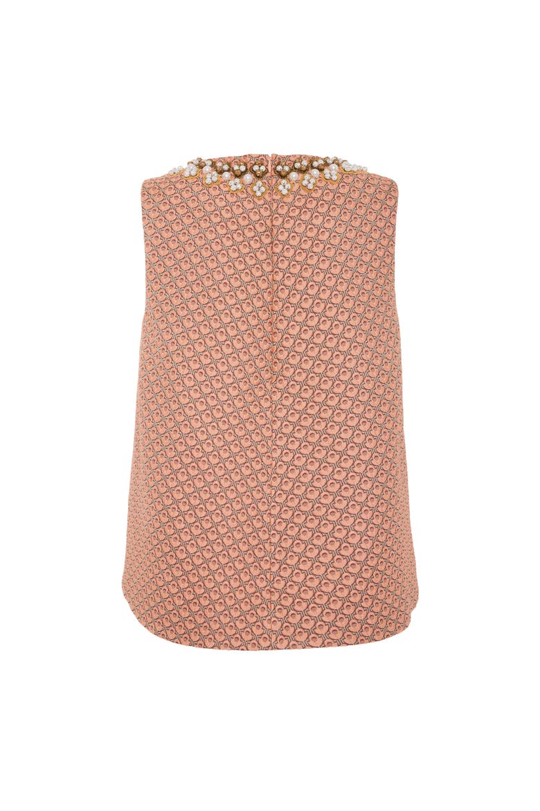 La Scala Top Embroidered, Alternate, color, Tulip Jacquard Pale Pink