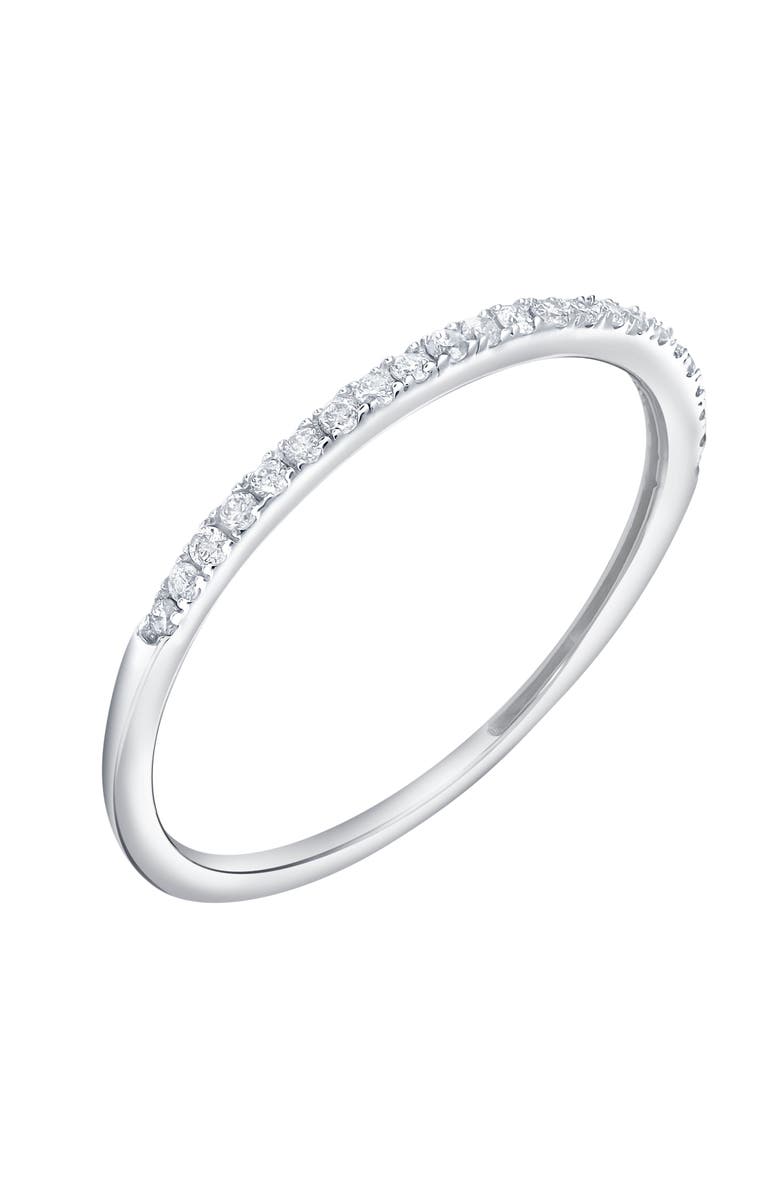 LuvMyJewelry Eternelle 14K Diamond Band - 0.10 ct, Alternate, color, 14K White Gold