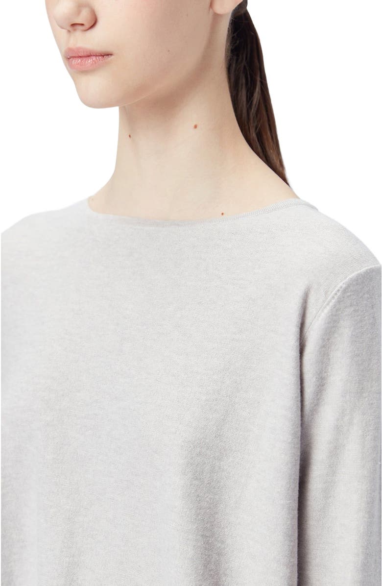 GOBI Mongolian Cashmere Boatneck Cotton Silk Cashmere Blend Sweater, Alternate, color, 