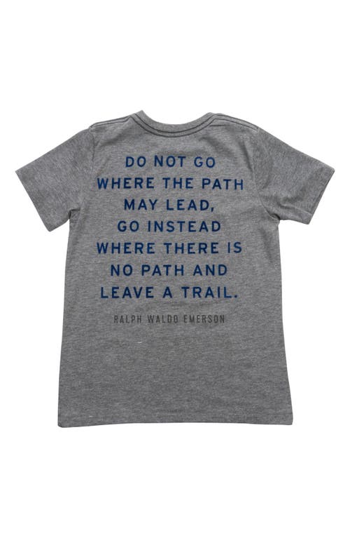 Peek Aren't You Curious Peek 'no Path' Graphic T-shirt In Gray