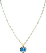 MADISON BEVERLY HILLS Vintage Blue Mary-3 Necklace