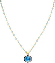 MADISON BEVERLY HILLS Vintage Blue Mary-3 Necklace