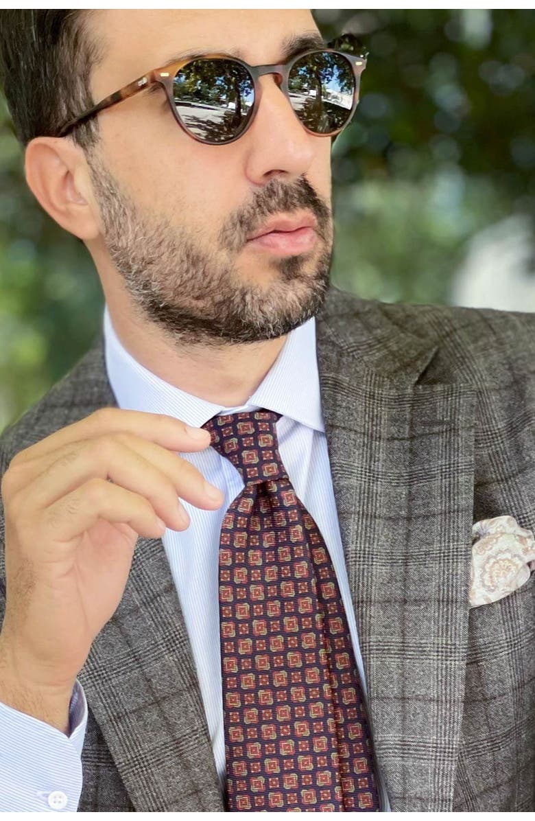 Elizabetta Parma - Printed Silk Tie for Men, Alternate, color, 