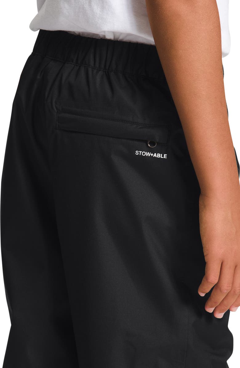 The North Face Kids' Antora Waterproof Packable Recycled Polyester Rain Pants, Alternate, color, 
