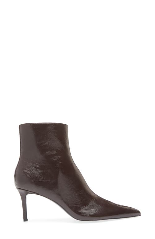 Mango Valle Pointed Toe Bootie In Burgundy