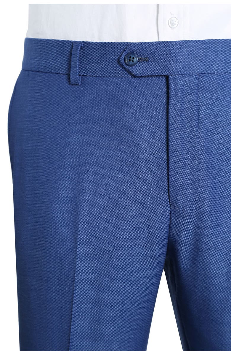 English Laundry Solid Blue Slim Fit Two Button Notch Lapel Wool Suit, Alternate, color, 