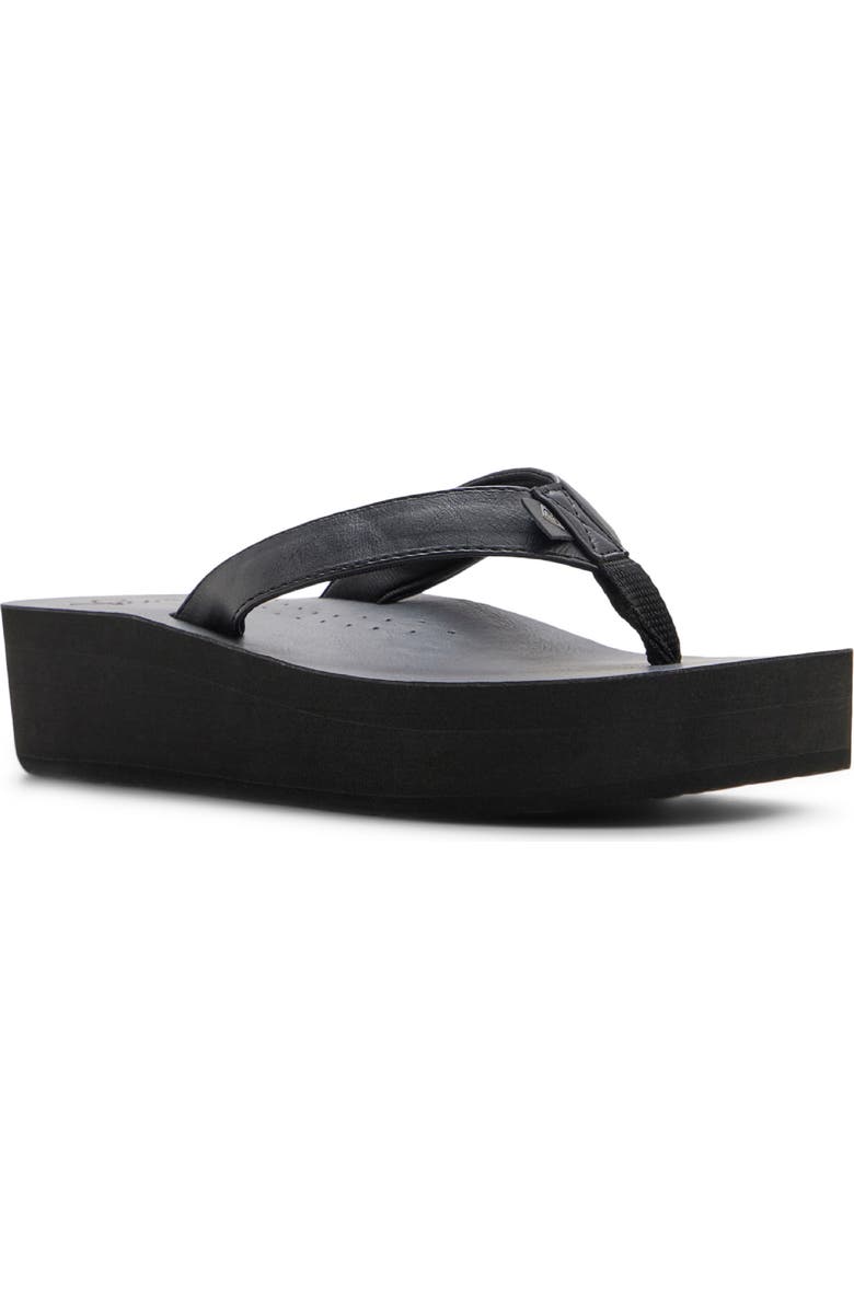 Roxy Melinda Platform Flip Flop, Main, color, Black