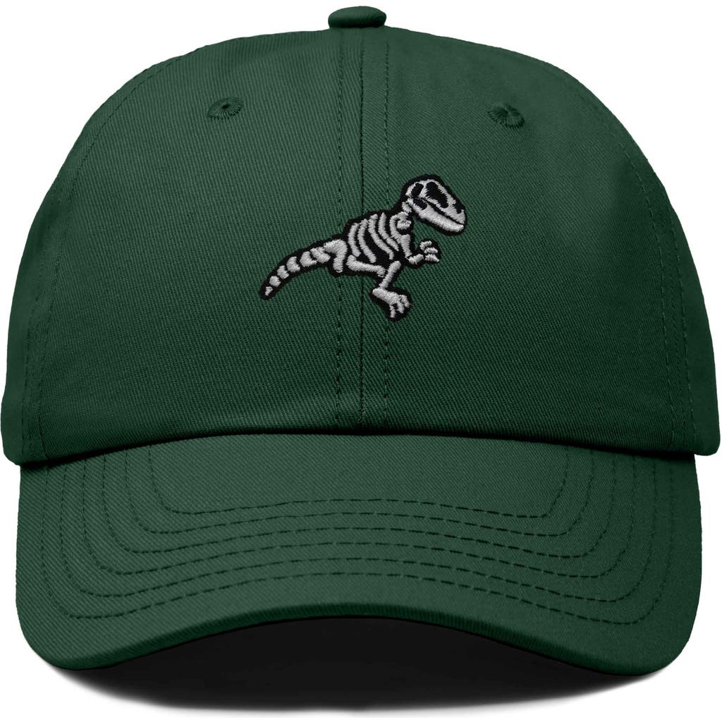 Dalix Fossil Embroidered Outdoor Hat In Dark Green