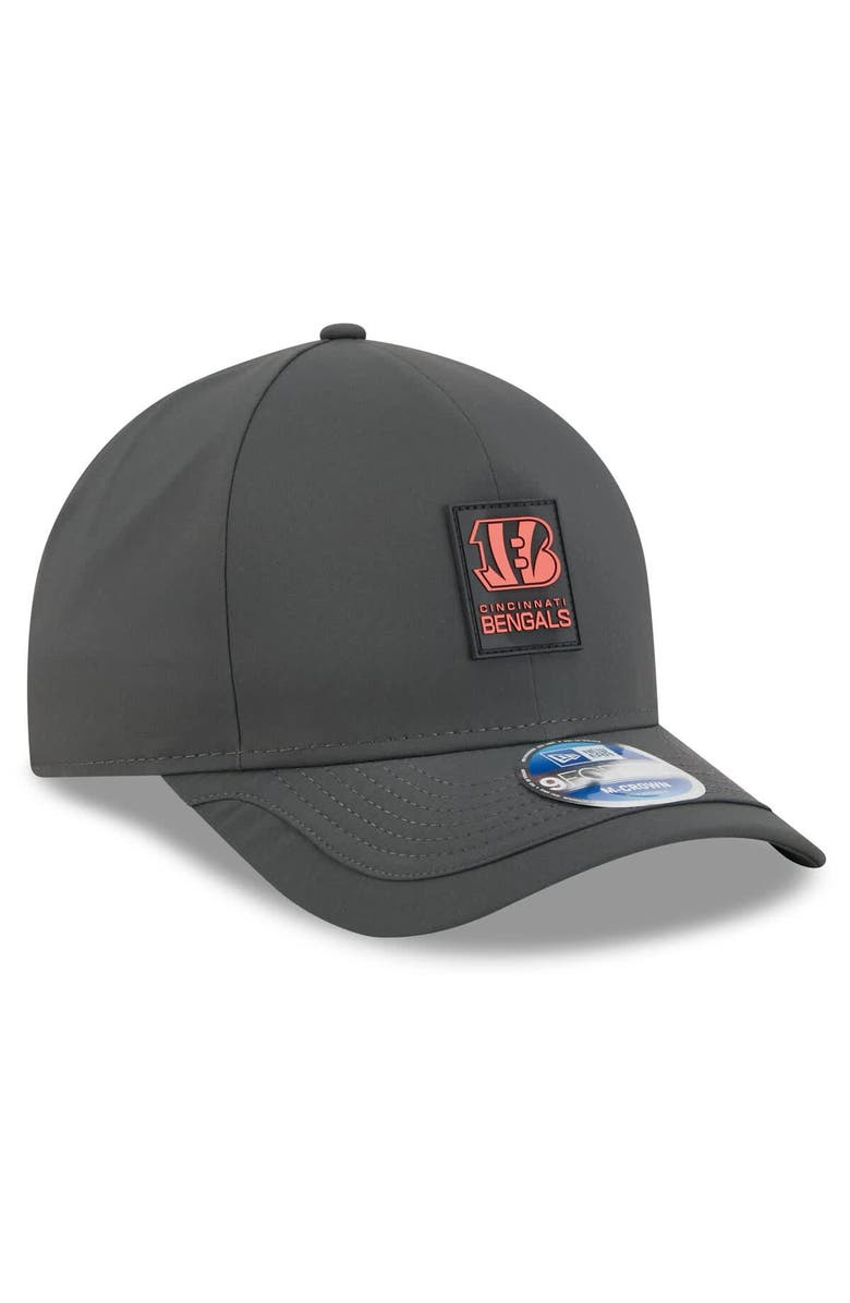 New Era Men's New Era Charcoal Cincinnati Bengals 2025 Sideline Cold Weather 9FORTY M-Crown Adjustable Hat, Alternate, color, Charcoal