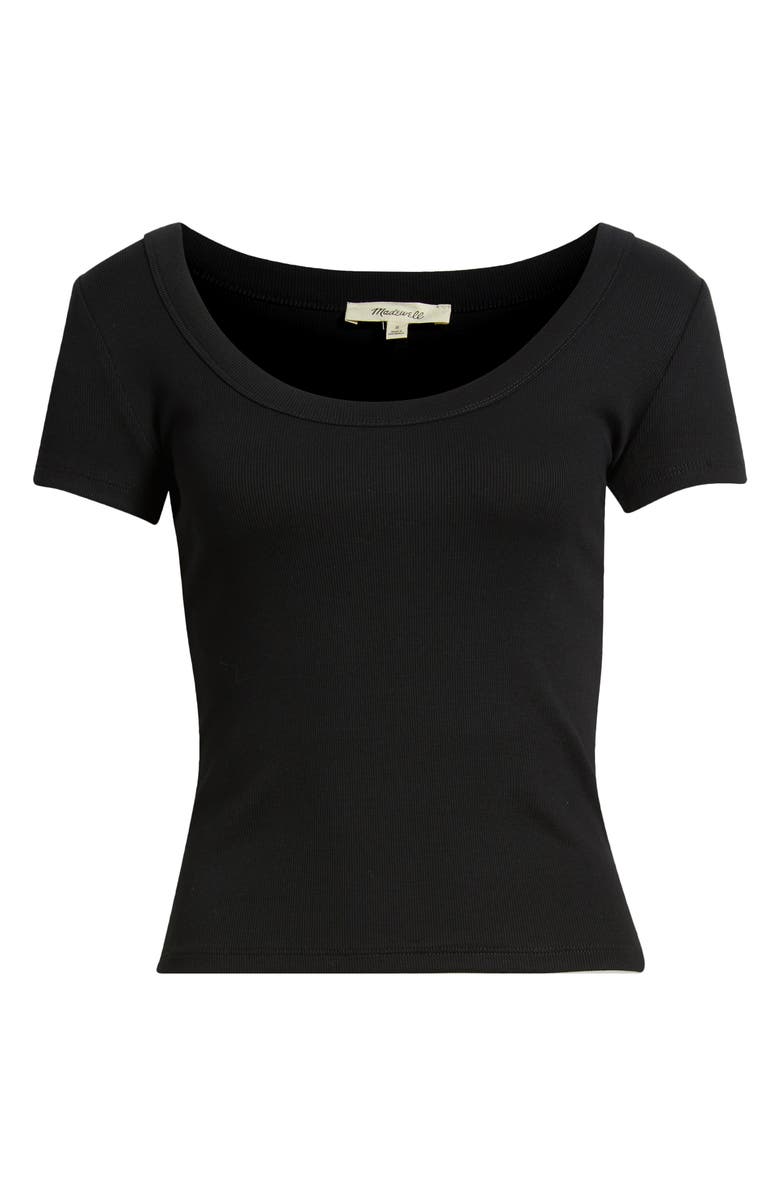 Madewell (Re)generative Cotton Rib Scoop Neck T-Shirt, Alternate, color,