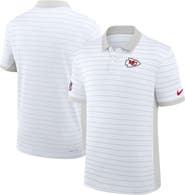 Nike Men's Nike White Kansas City Chiefs Sideline Victory Stripe Performance Polo