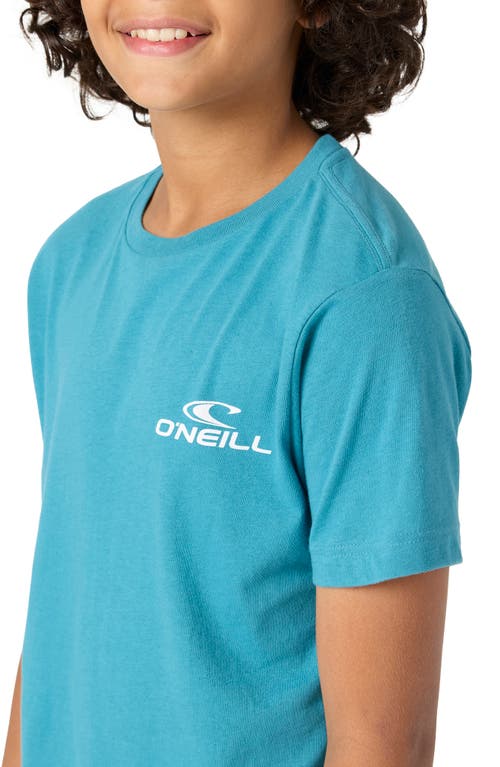 O'neill Kids' Blended Cotton Graphic T-shirt In Stormy