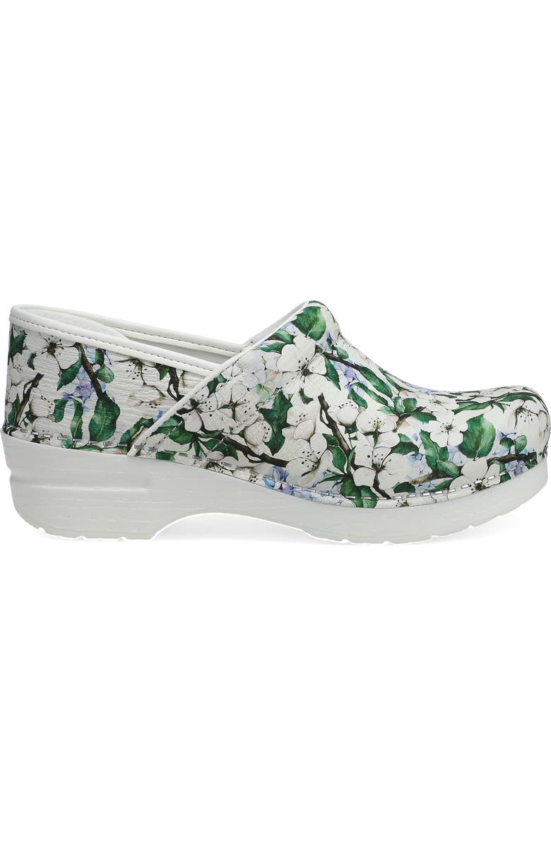 Dansko Professional Clog, Alternate, color, White Blossom
