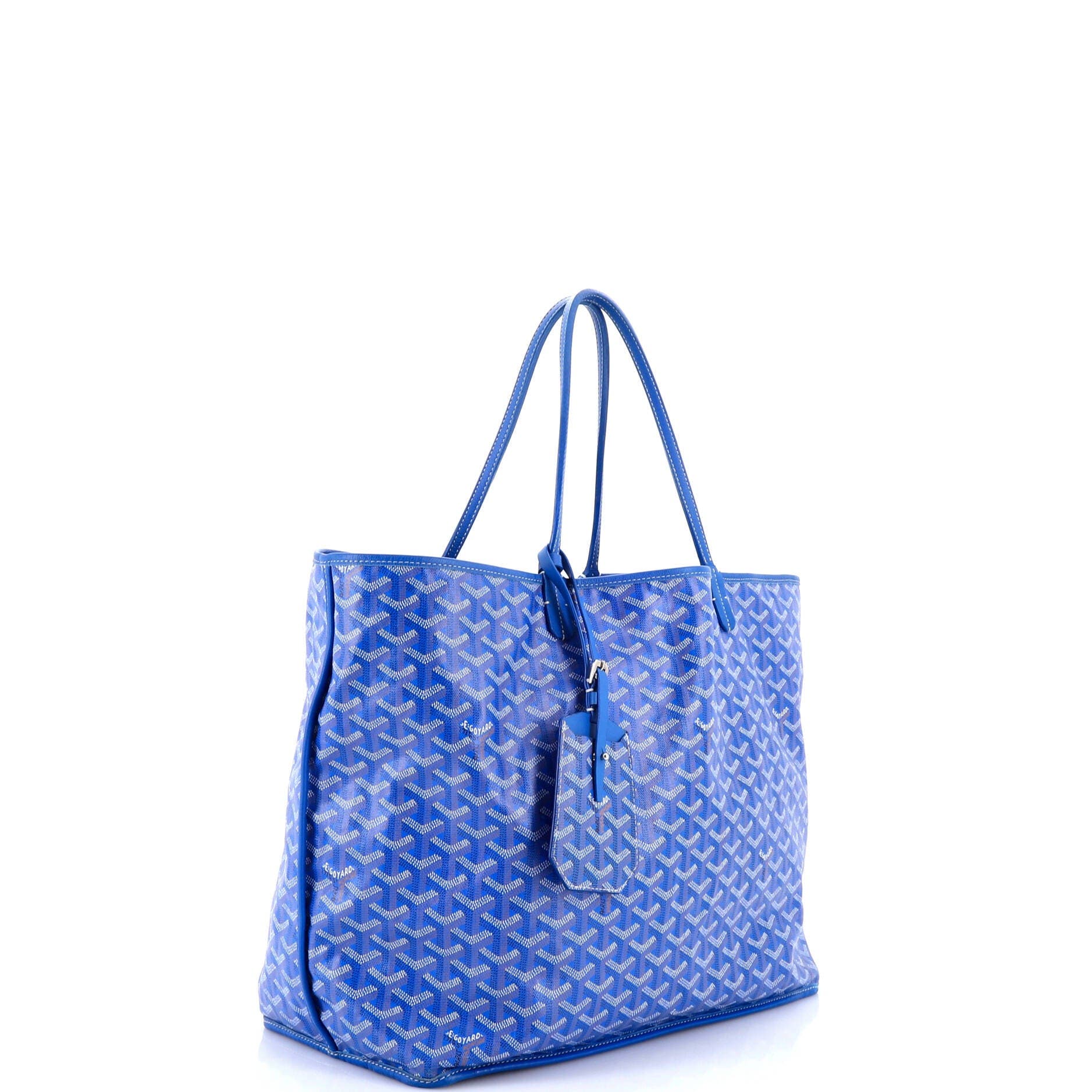 Pre-Owned Goyard Anjou Reversible Tote Coated Canvas GM, Alternate, color, Blue