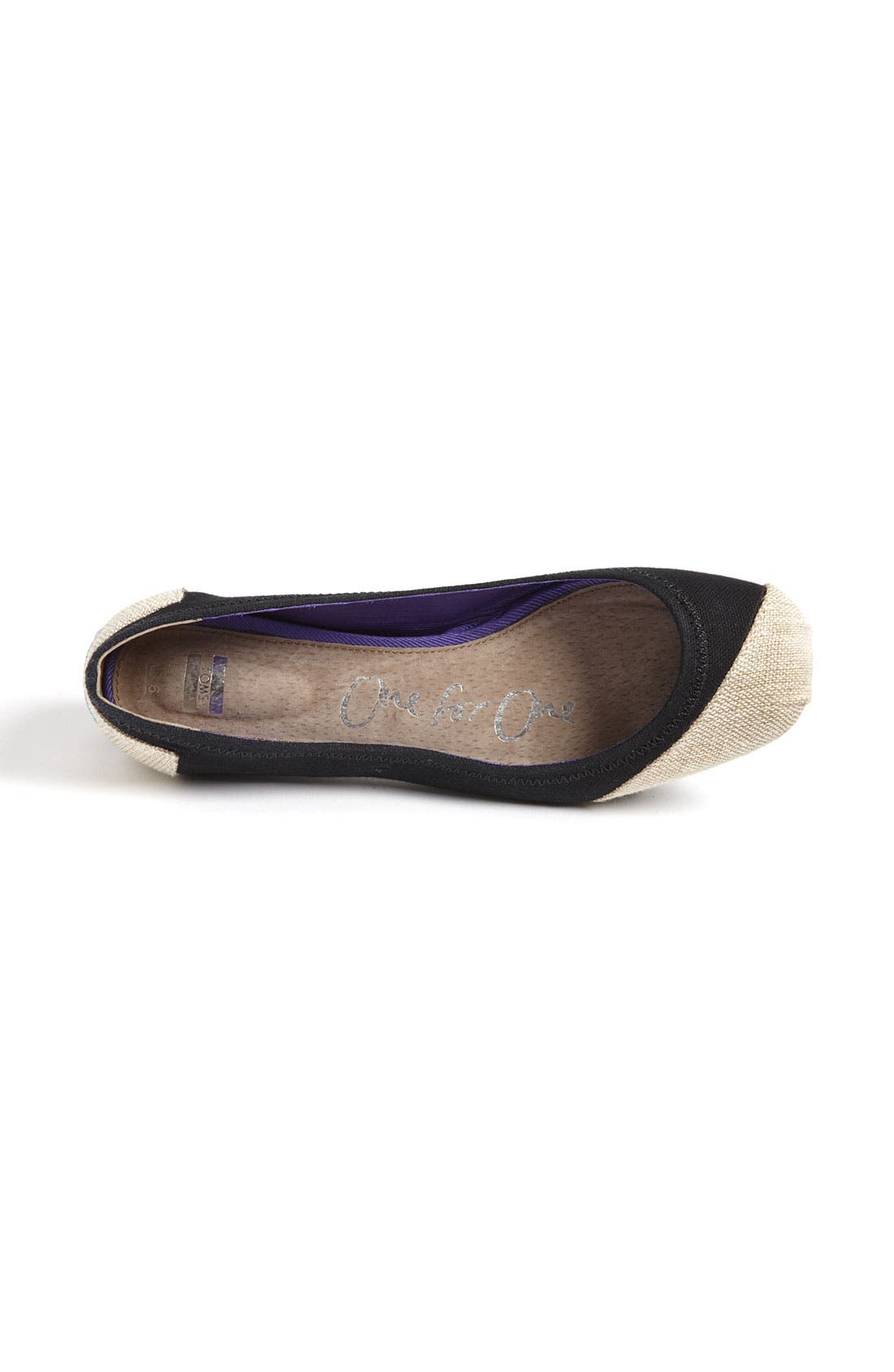 TOMS 'Alessandra' Ballet Flat, Alternate, color, 