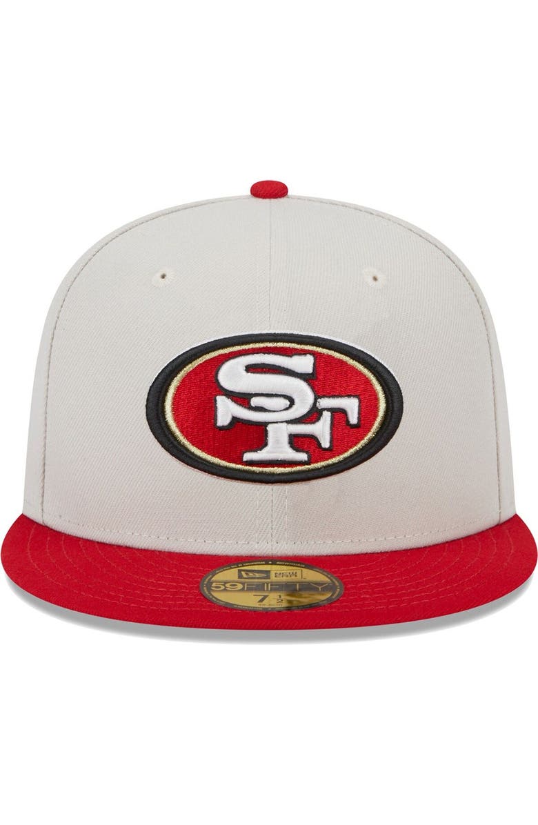New Era Men's New Era Khaki/Scarlet San Francisco 49ers Super Bowl Champions Patch 59FIFTY Fitted Hat, Alternate, color, 