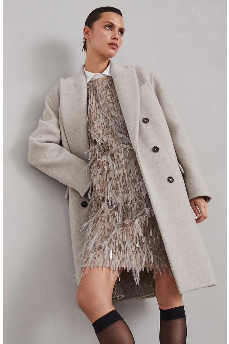 Hand-crafted coat, Alternate, color, Cool Beige