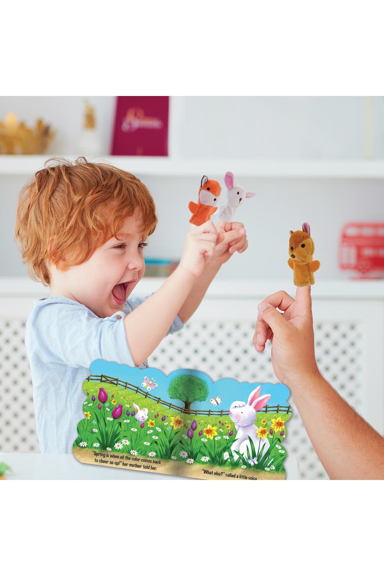 Four Seasons 4 Diecut Board Books With Finger Puppets, Alternate, color, Multicolored