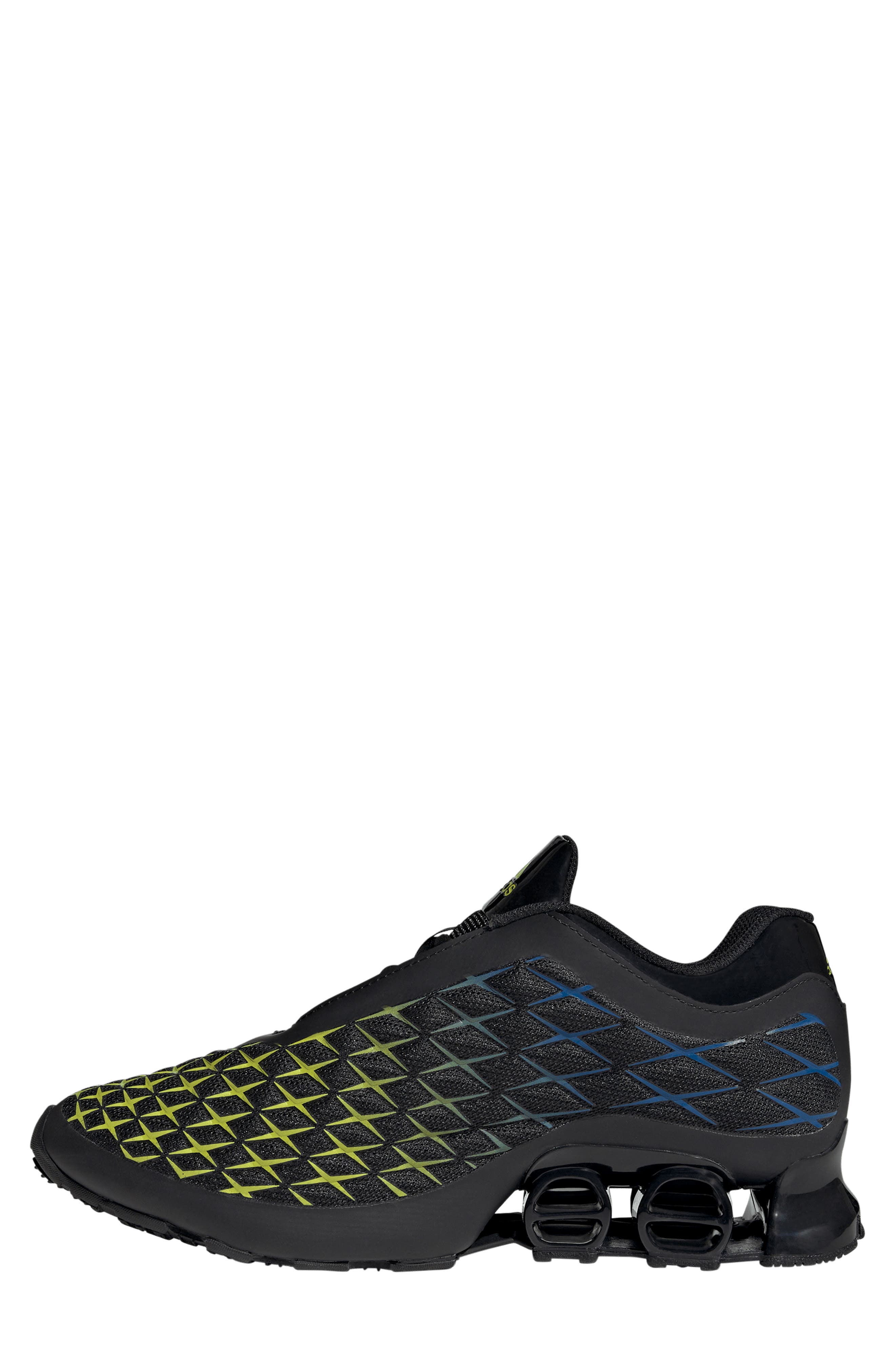 adidas Gender Inclusive Megaride S4 Sneaker, Alternate, color, Black/ Black/ Solar Yellow