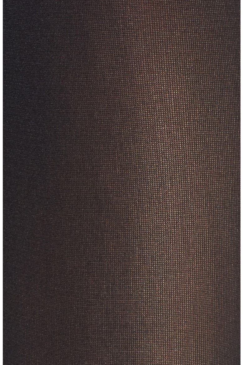 DKNY '412' Control Top Opaque Tights, Alternate, color, BLACK