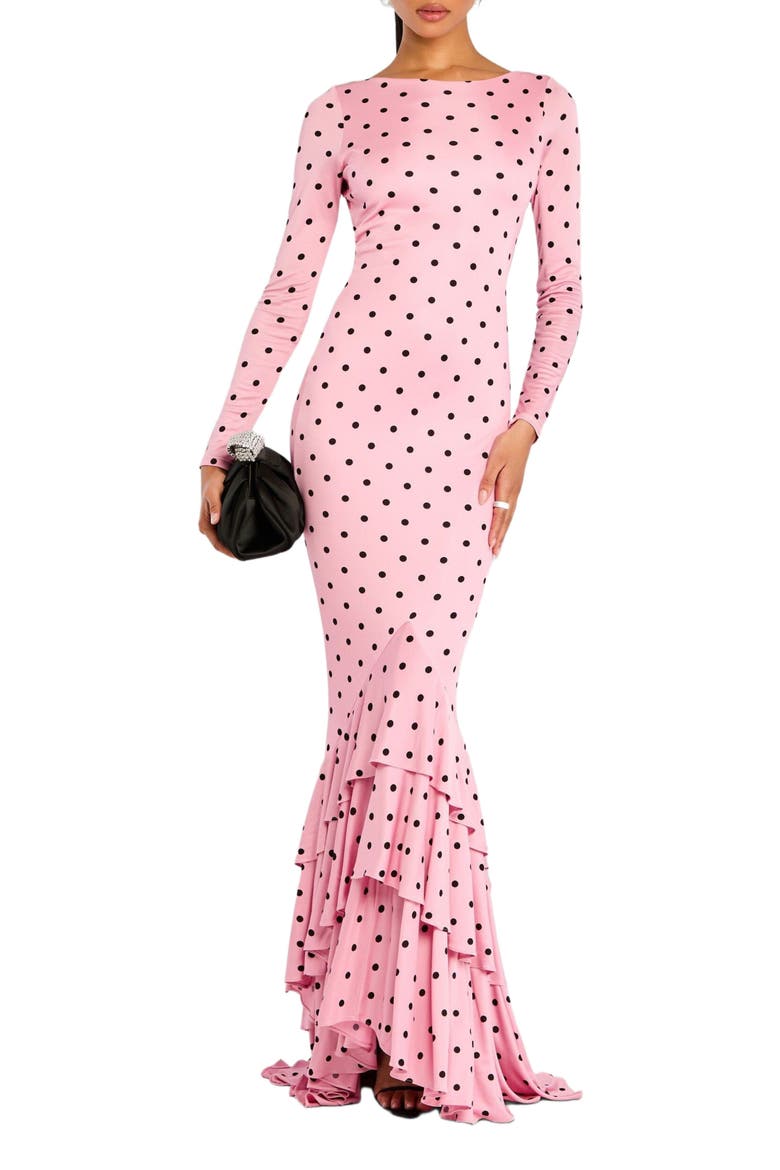 Sara Dress, Main, color, Pink Polka Dot