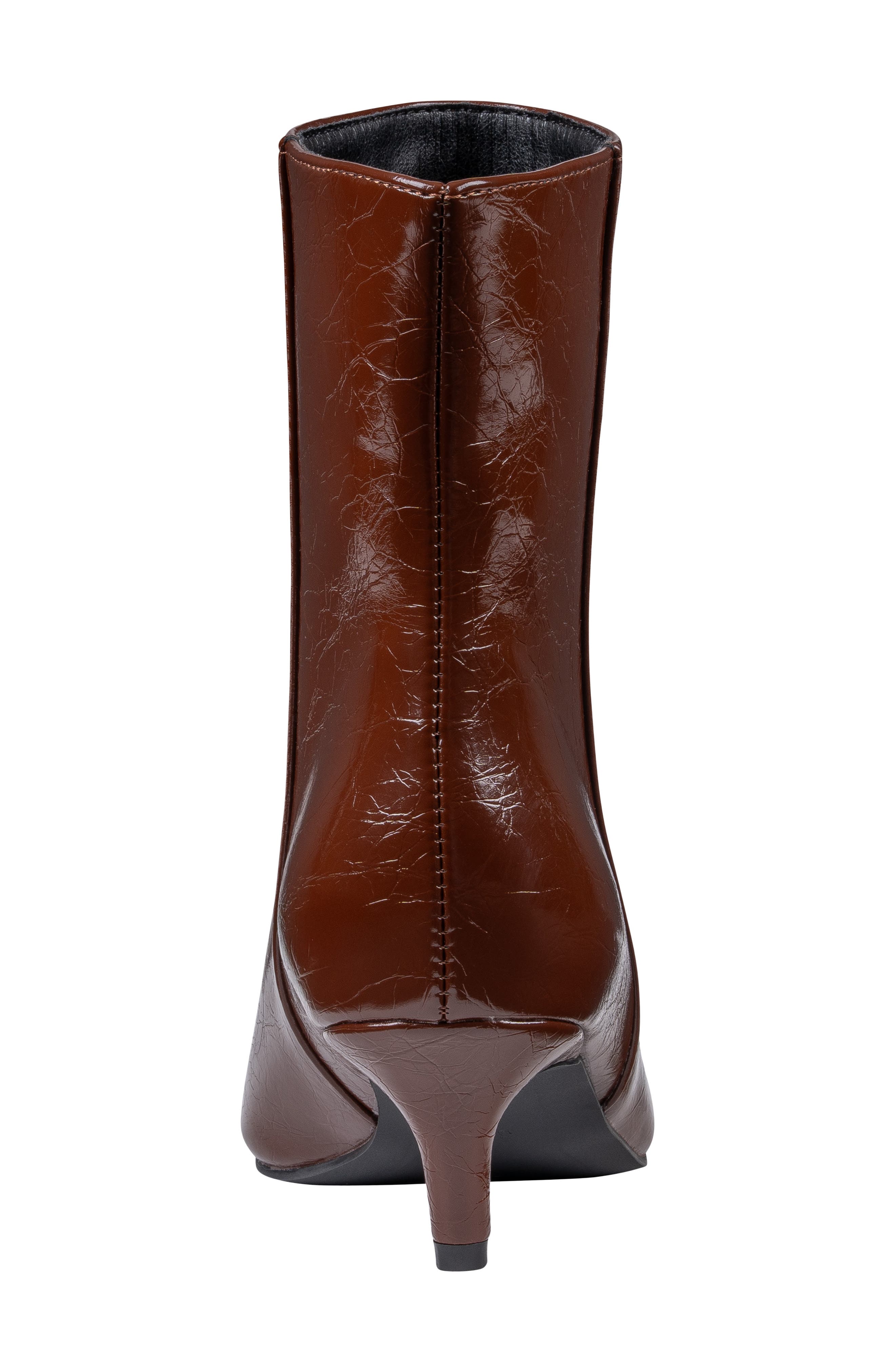 Rorey Croc Embossed Faux Leather Ankle Bootie, Alternate, color, BROWN