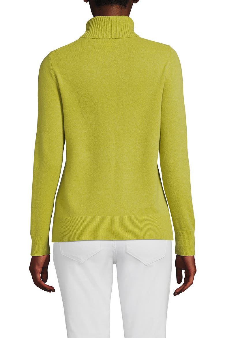 Cashmere Turtleneck Sweater, Alternate, color, Bright Green Moss