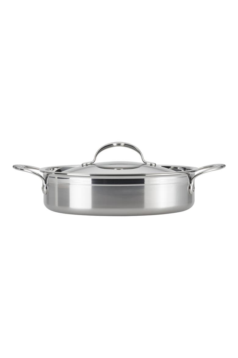ProBond 3.5-Quart Sauteuse Pan with Lid, Main, color, STAINLESS STEEL