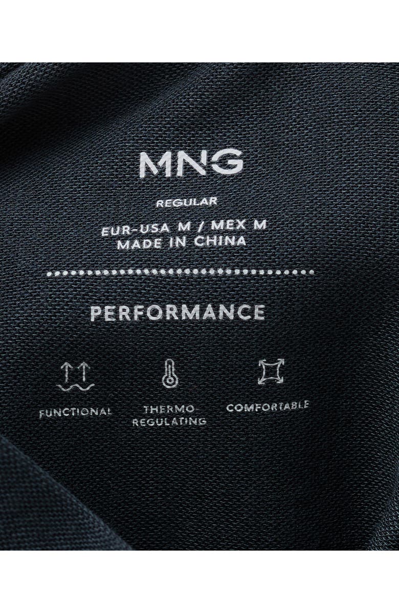 MANGO Performance Zip Hoodie, Alternate, color, Navy