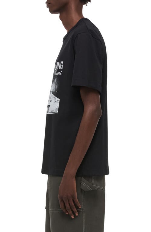 Helmut Lang Skier Graphic T-shirt In Black