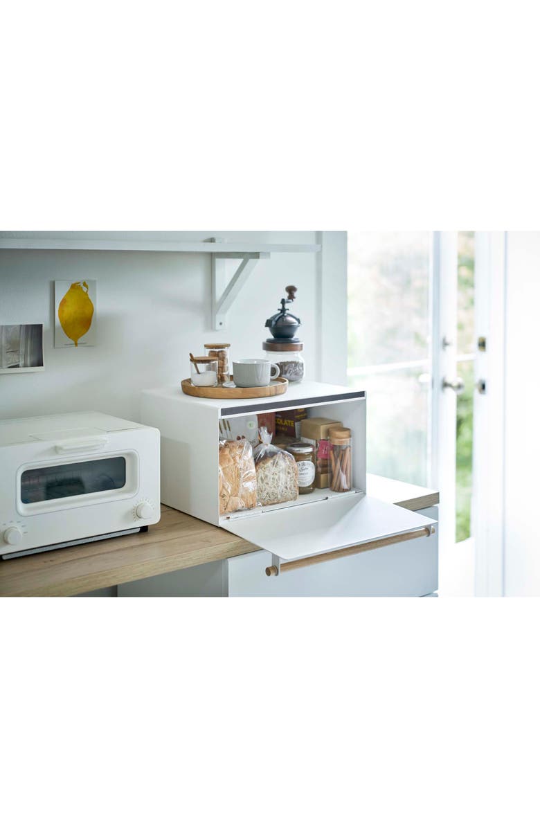 Yamazaki Tosca Bread Box, Alternate, color, White