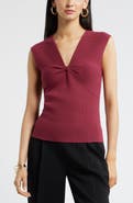 Nordstrom Sleeveless Twist Front Sweater