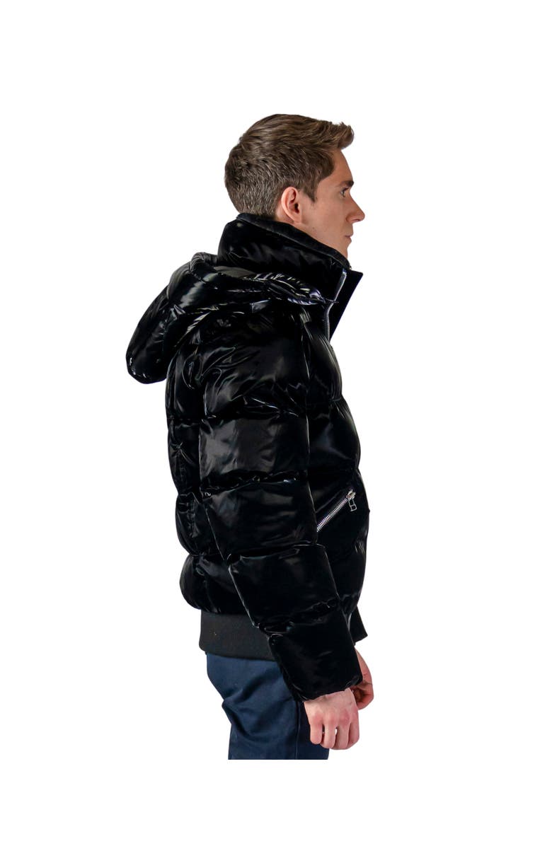Woodpecker Men's Woody Bomber Quilted Coat, Alternate, color, All Wet Black