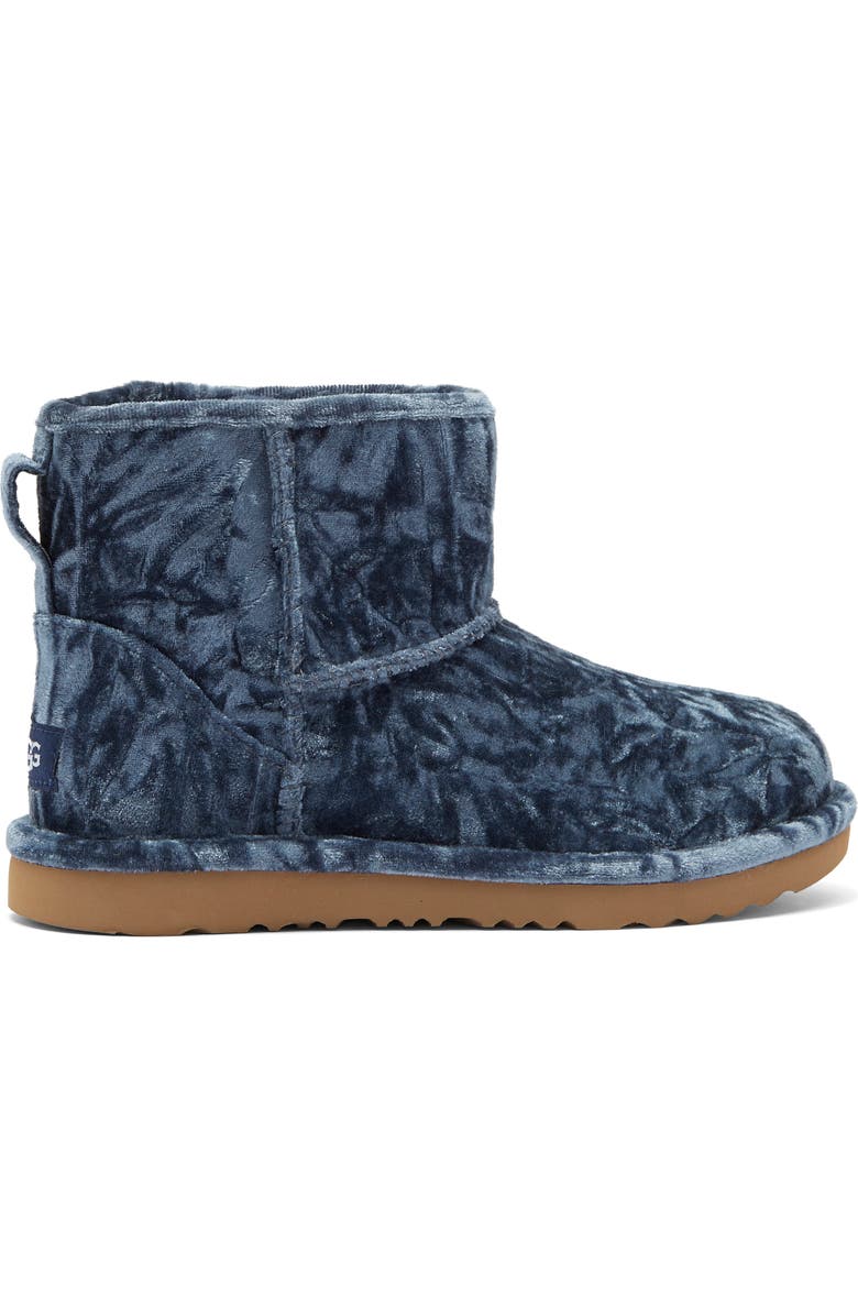 UGG<sup>®</sup> Kids' Classic Mini II Velvet Bootie, Alternate, color,