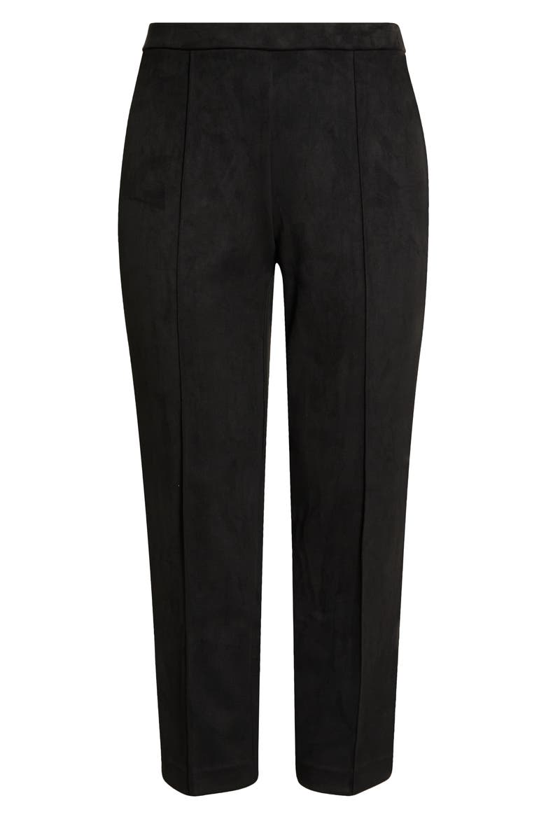 Pintuck Straight Leg Ankle Pants, Alternate, color, ANNE BLACK